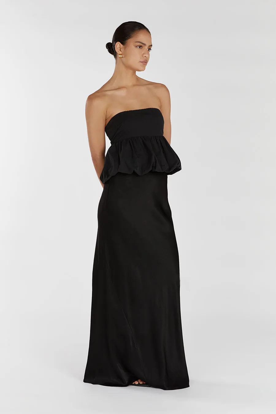 TULLULAH BLACK COTTON BUBBLE TOP sold by Dissh product image thumbnail 3