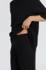EMERY BLACK WIDE LEG PANT sold by Dissh