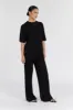EMERY BLACK WIDE LEG PANT sold by Dissh