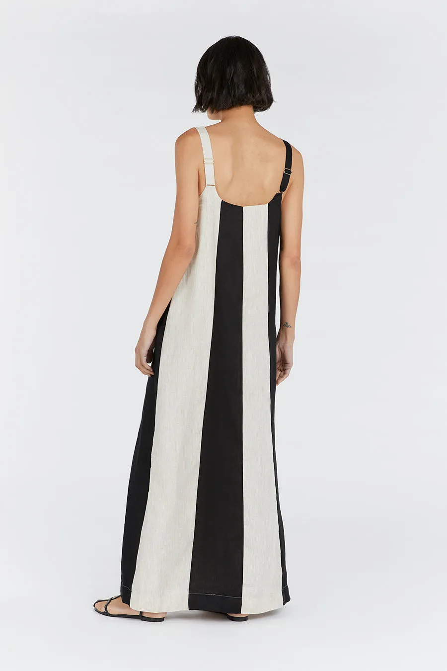 AGI NATURAL COLOUR BLOCK MAXI DRESS sold by Dissh product image thumbnail 4