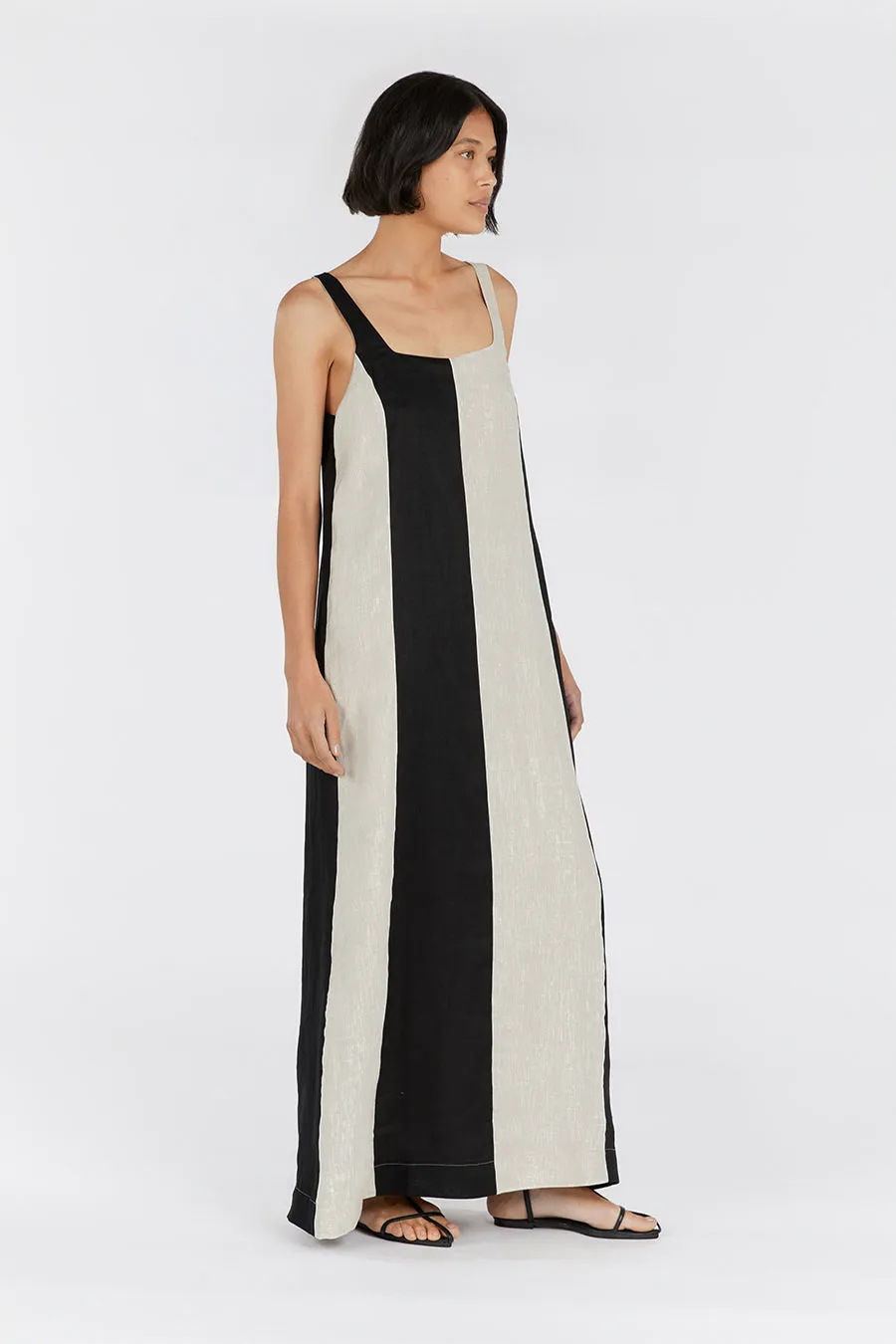 AGI NATURAL COLOUR BLOCK MAXI DRESS sold by Dissh product image thumbnail 3