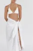 NOVA WHITE LINEN SARONG sold by Dissh