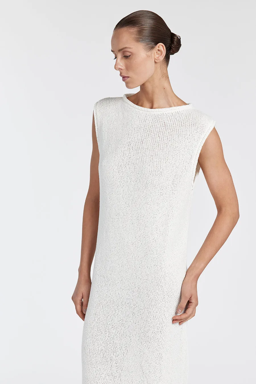 ALTHEA OFF WHITE MIDI DRESS sold by Dissh product image thumbnail 3