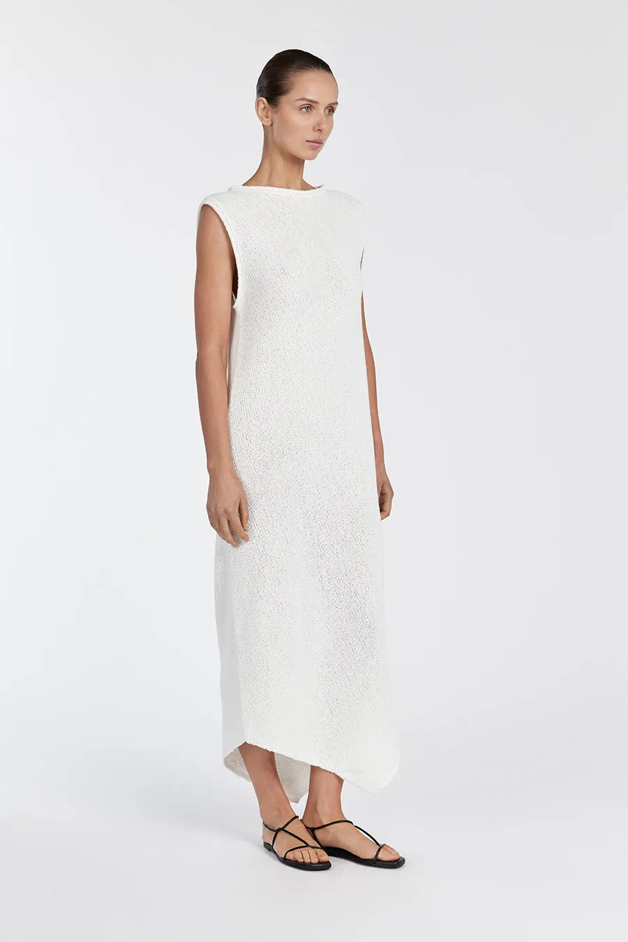 ALTHEA OFF WHITE MIDI DRESS sold by Dissh product image thumbnail 4