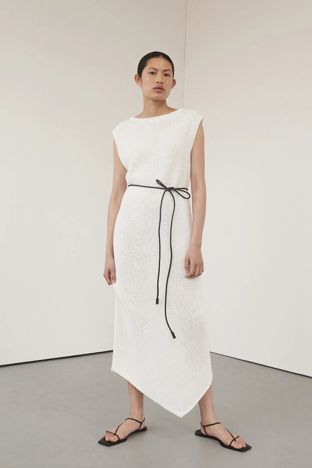 ALTHEA OFF WHITE MIDI DRESS sold by Dissh