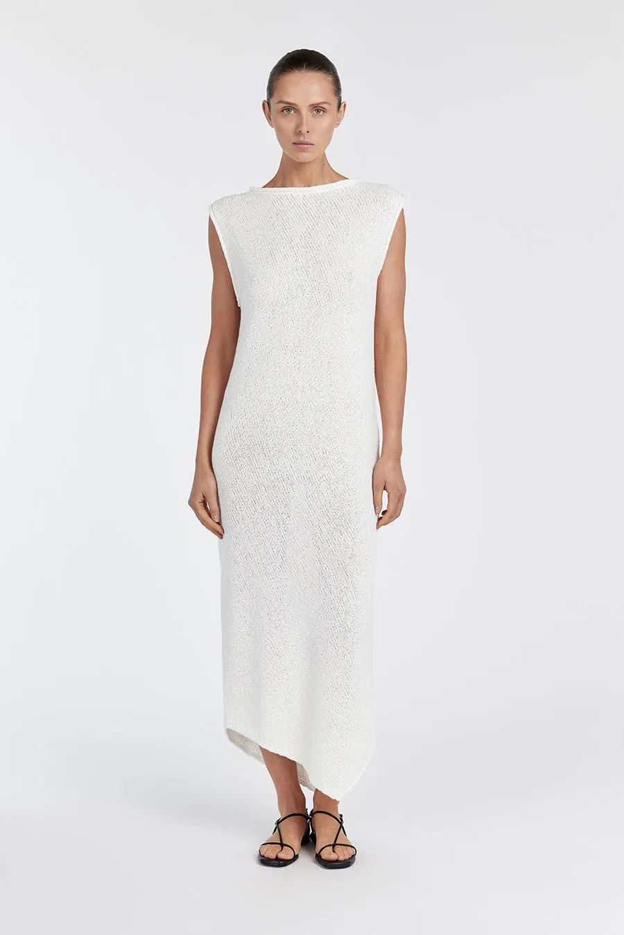 ALTHEA OFF WHITE MIDI DRESS sold by Dissh product image thumbnail 2