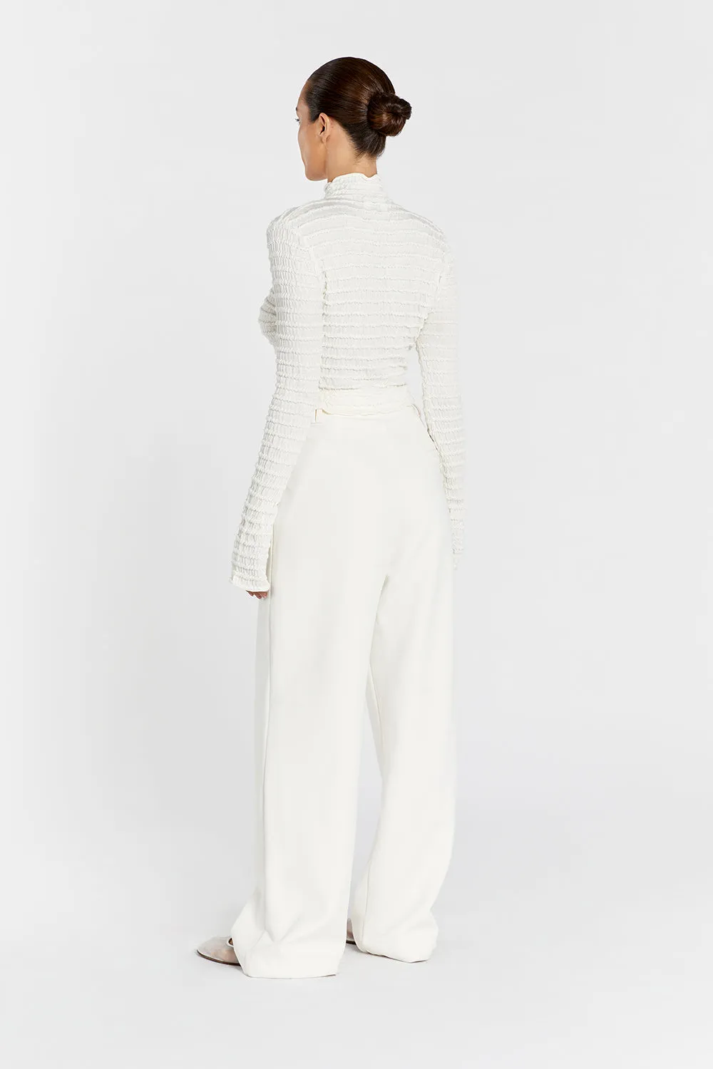 HENDRICK CREAM LONG SLEEVE KNIT TOP sold by Dissh product image thumbnail 4
