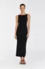 TAYLOR BLACK KNIT MIDI DRESS sold by Dissh