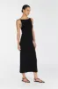 TAYLOR BLACK KNIT MIDI DRESS sold by Dissh