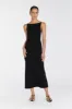 TAYLOR BLACK KNIT MIDI DRESS sold by Dissh
