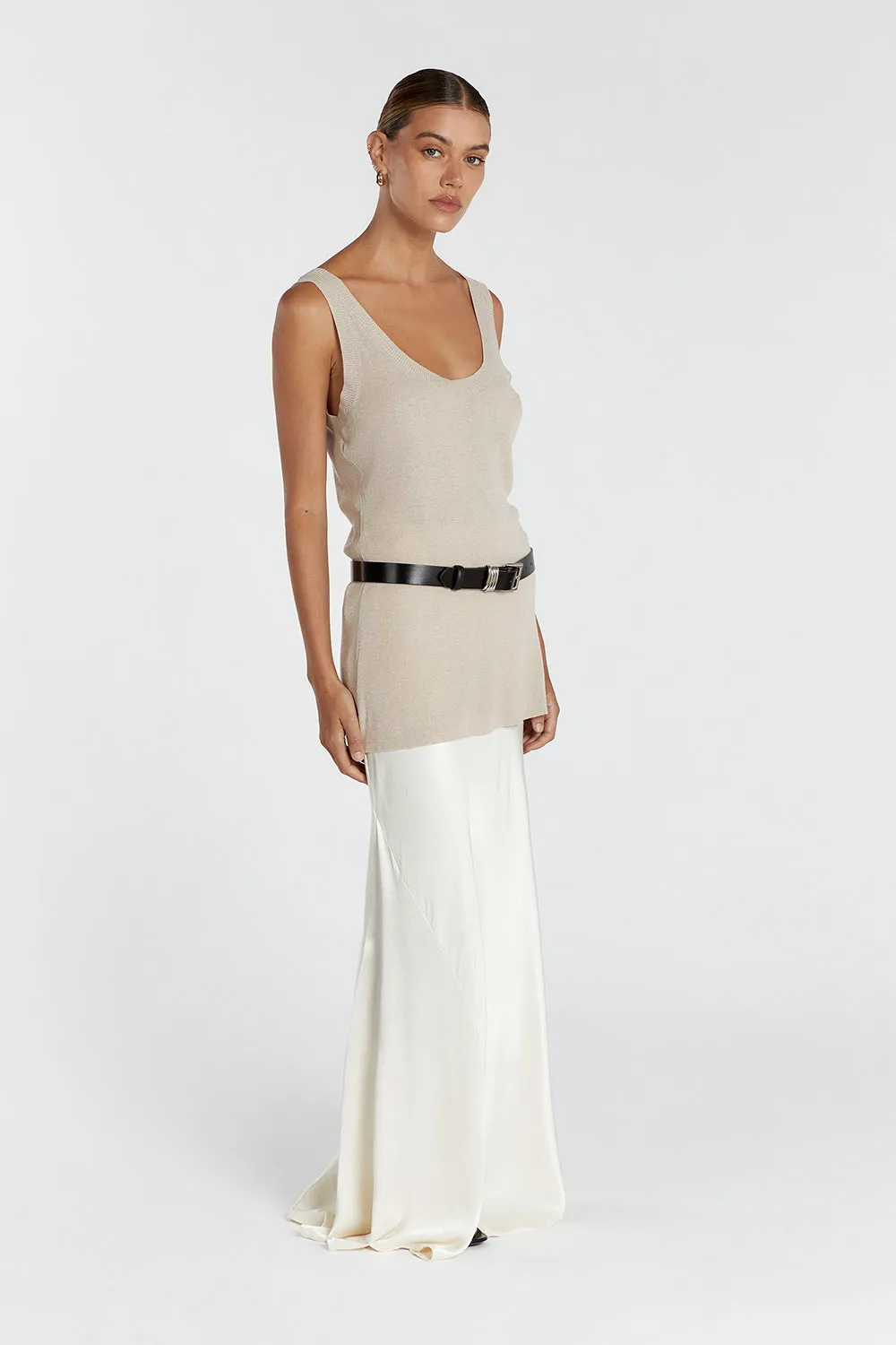 ALIA NATURAL SCOOP KNIT TANK sold by Dissh product image thumbnail 3