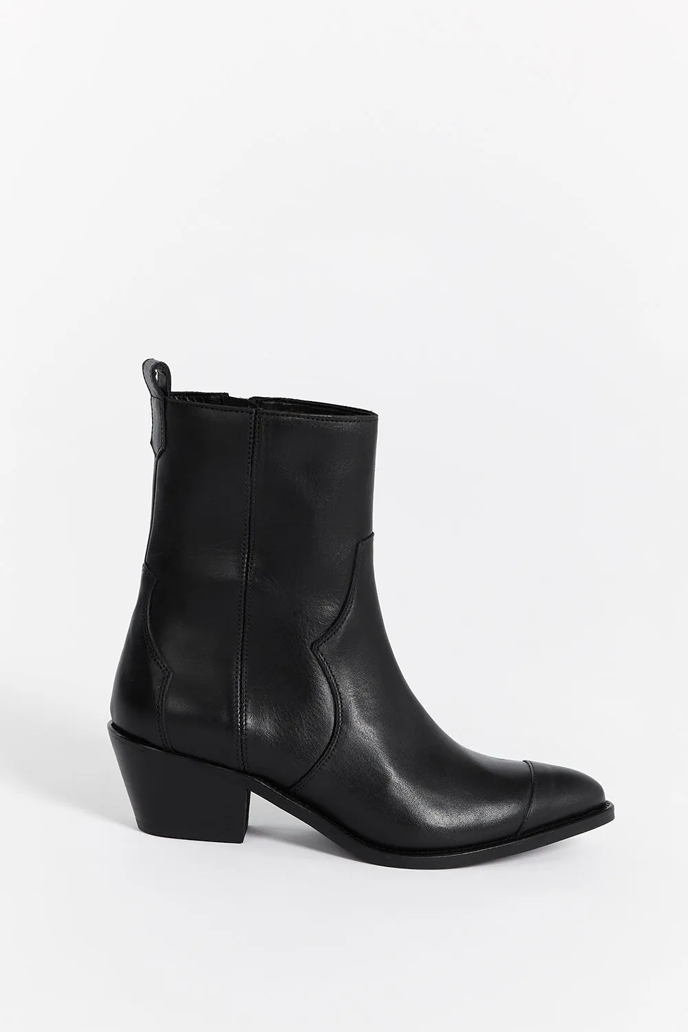 ALOHAS AUSTIN BLACK LEATHER BOOT sold by Dissh