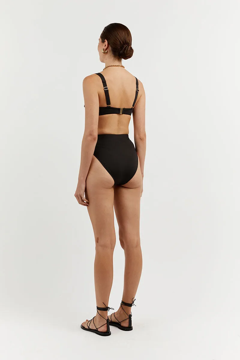 AMAYA BLACK HIGH CUT BRIEF sold by Dissh product image thumbnail 4