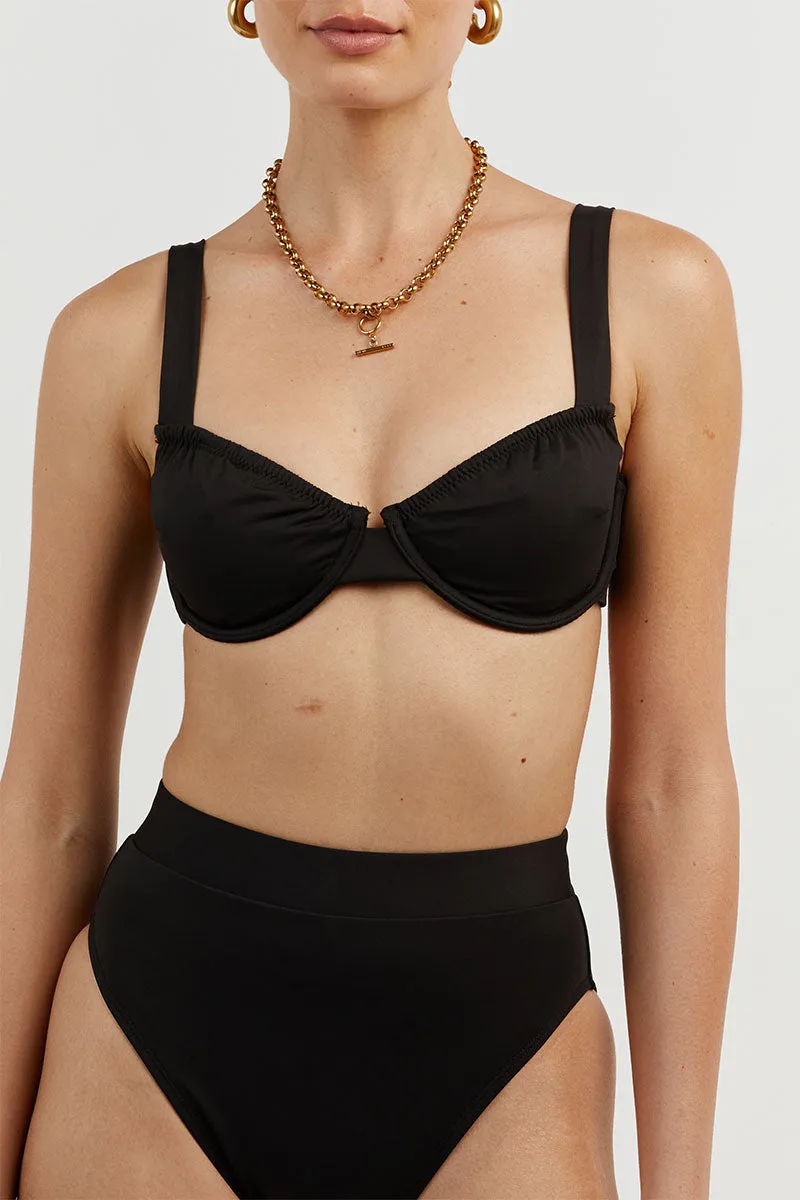 AMAYA BLACK HIGH CUT BRIEF sold by Dissh product image thumbnail 5