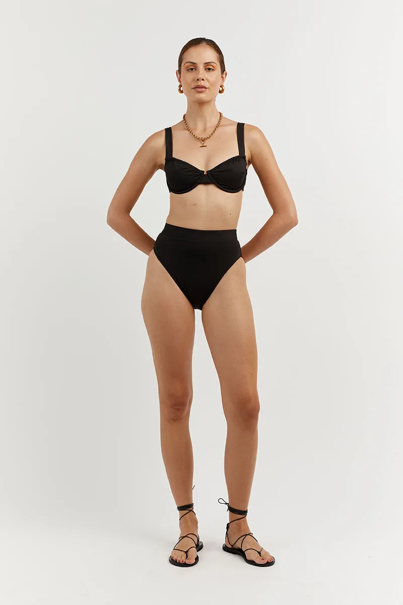 AMAYA BLACK HIGH CUT BRIEF sold by Dissh product image thumbnail 2