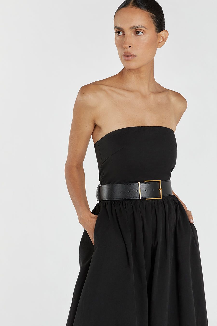 MONTY BLACK COTTON BUBBLE DRESS sold by Dissh product image thumbnail 2