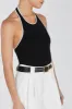 KARLIE BLACK BIND HALTER TOP sold by Dissh