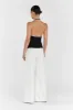 KARLIE BLACK BIND HALTER TOP sold by Dissh