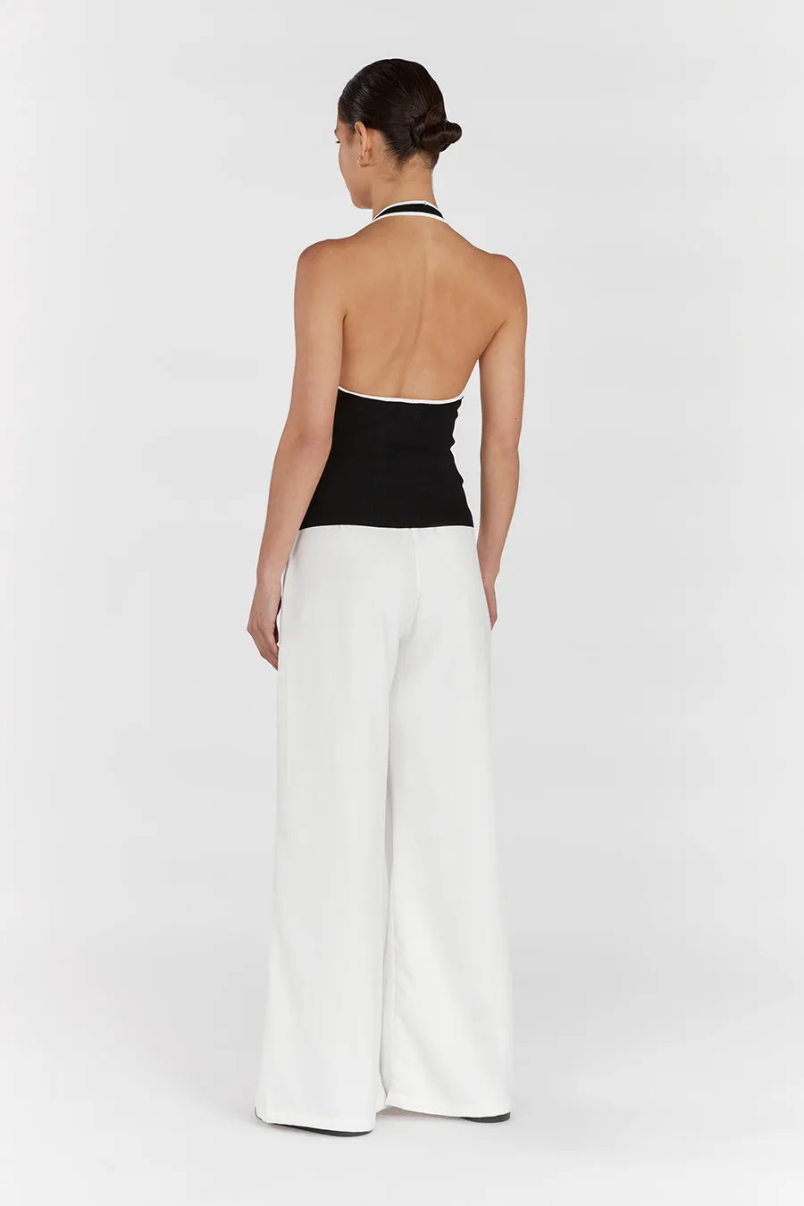 KARLIE BLACK BIND HALTER TOP sold by Dissh product image thumbnail 4