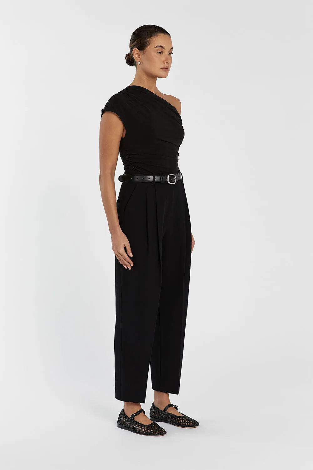 CAREY BLACK TAPERED PANT sold by Dissh product image thumbnail 3