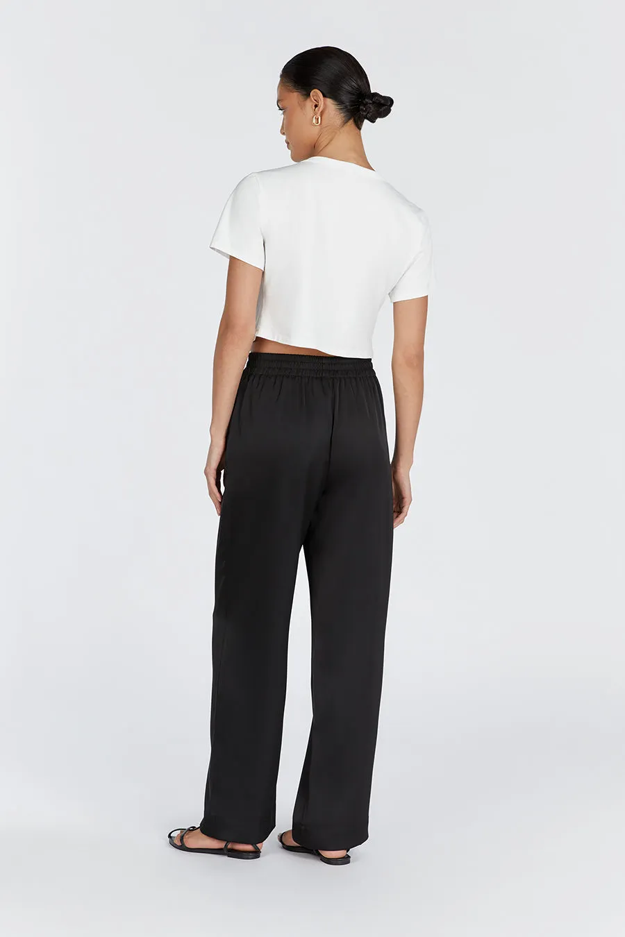 OSLO SATIN BLACK PANT sold by Dissh product image thumbnail 5