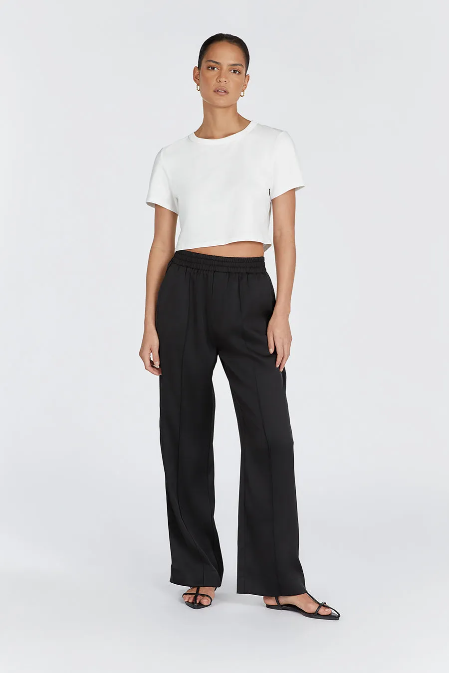 OSLO SATIN BLACK PANT sold by Dissh product image thumbnail 3