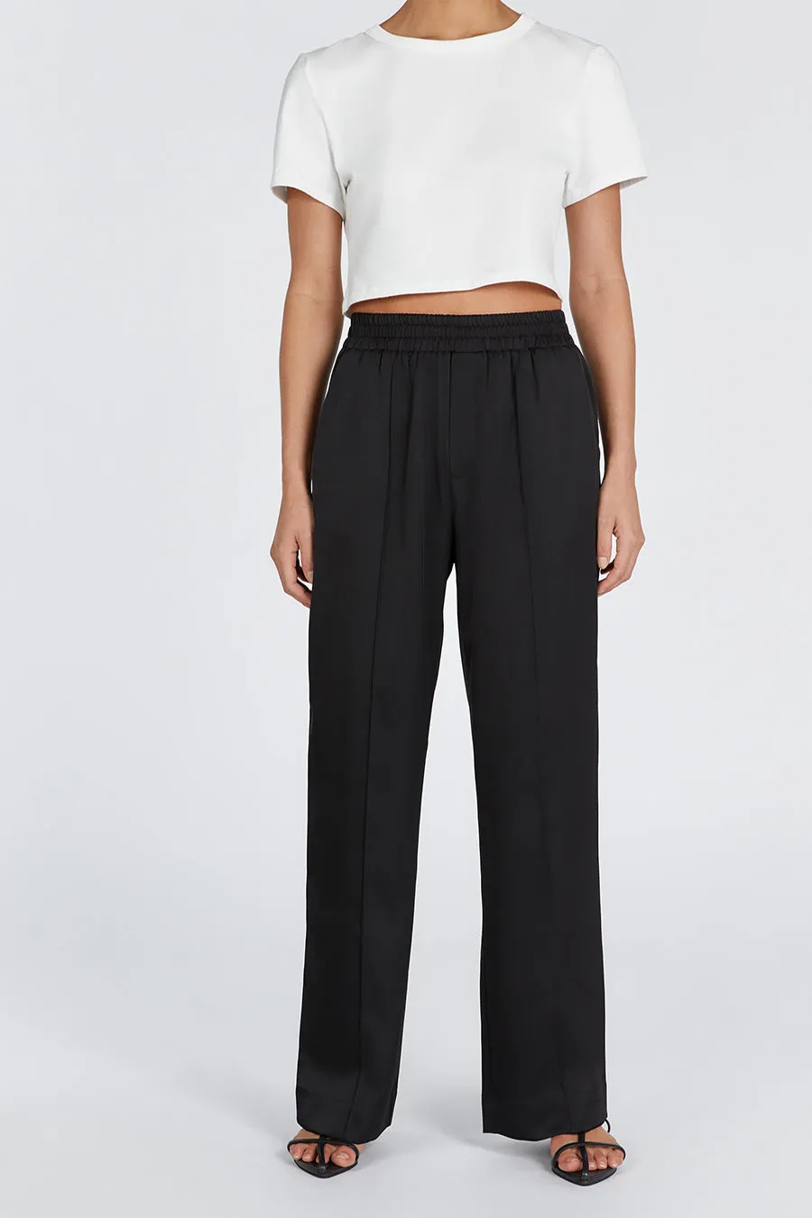 OSLO SATIN BLACK PANT sold by Dissh product image thumbnail 2