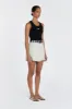 ASTER CHALK LINEN SKORT sold by Dissh