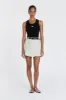 ASTER CHALK LINEN SKORT sold by Dissh