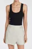 ASTER CHALK LINEN SKORT sold by Dissh