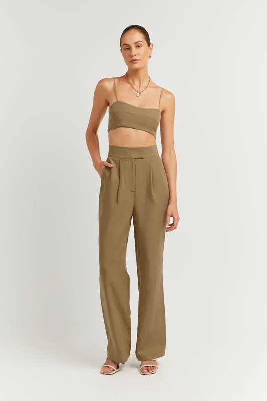 KARLA FERN TENCEL BLEND CROP TOP sold by Dissh