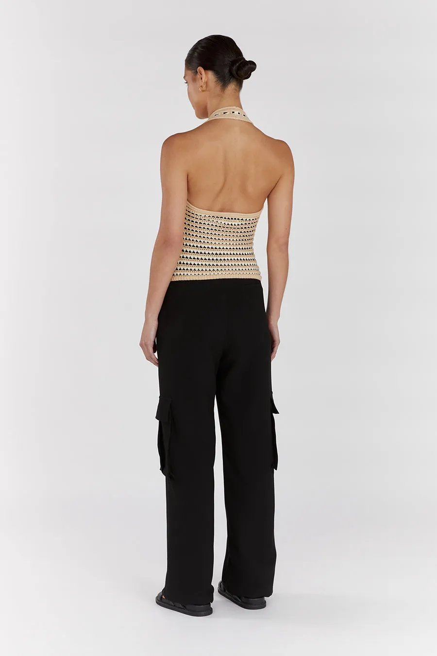 MIMI NATURAL STRIPE CROCHET HALTER TOP sold by Dissh product image thumbnail 4