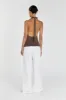 ALICE LATTE COWL NECK HALTER TOP sold by Dissh