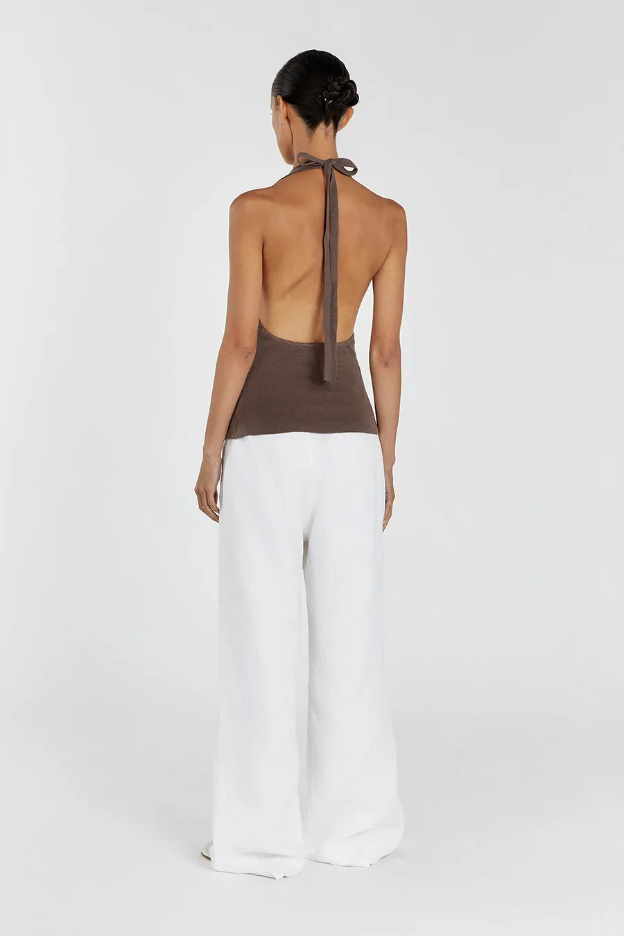 ALICE LATTE COWL NECK HALTER TOP sold by Dissh product image thumbnail 4