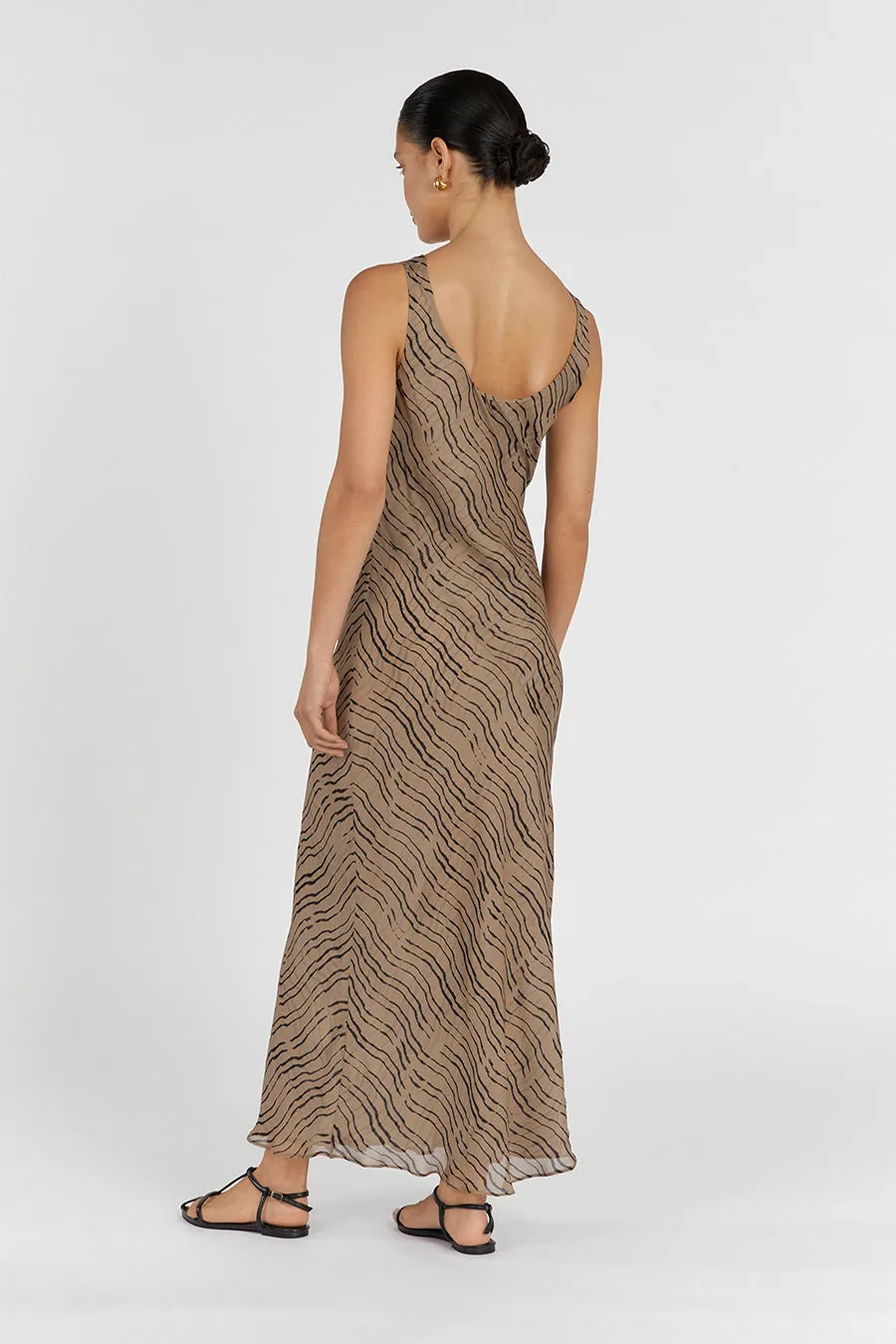 CLAIR CHOC COWL NECK MAXI DRESS sold by Dissh product image thumbnail 4