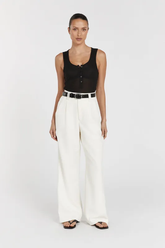 ARDEN BLACK KNIT TANK sold by Dissh
