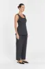 CAREY CHARCOAL SCOOP NECK TOP sold by Dissh