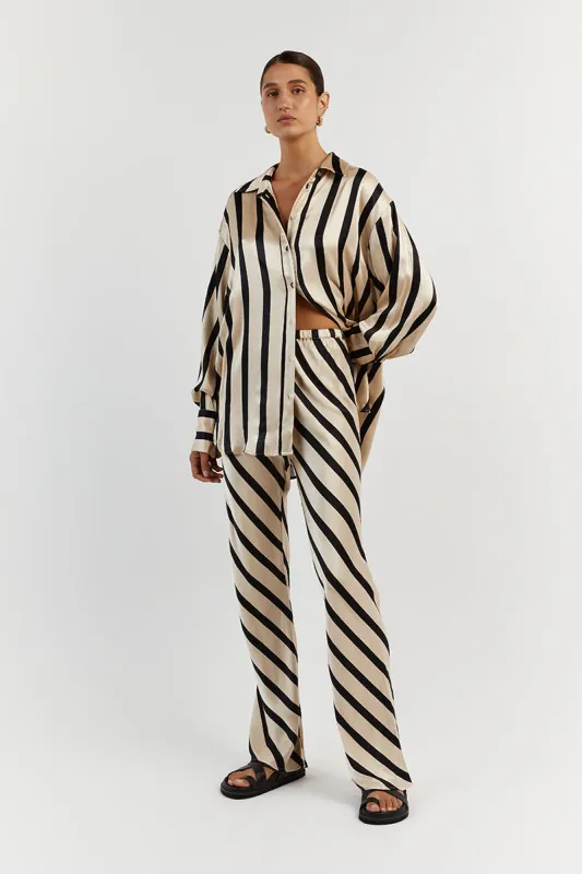 PIPPA STONE SATIN BIAS CUT PANT sold by Dissh