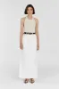 GOLDIE NATURAL HALTER TOP sold by Dissh