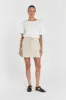 DION NATURAL BOUCLE MINI SKIRT sold by Dissh