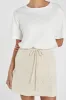 DION NATURAL BOUCLE MINI SKIRT sold by Dissh