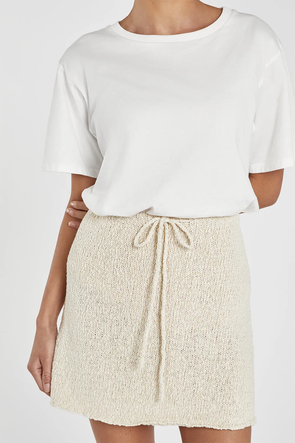 DION NATURAL BOUCLE MINI SKIRT sold by Dissh product image thumbnail 5