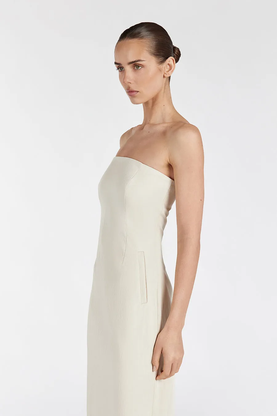 OPAL OAT STRAPLESS MIDI DRESS sold by Dissh product image thumbnail 3