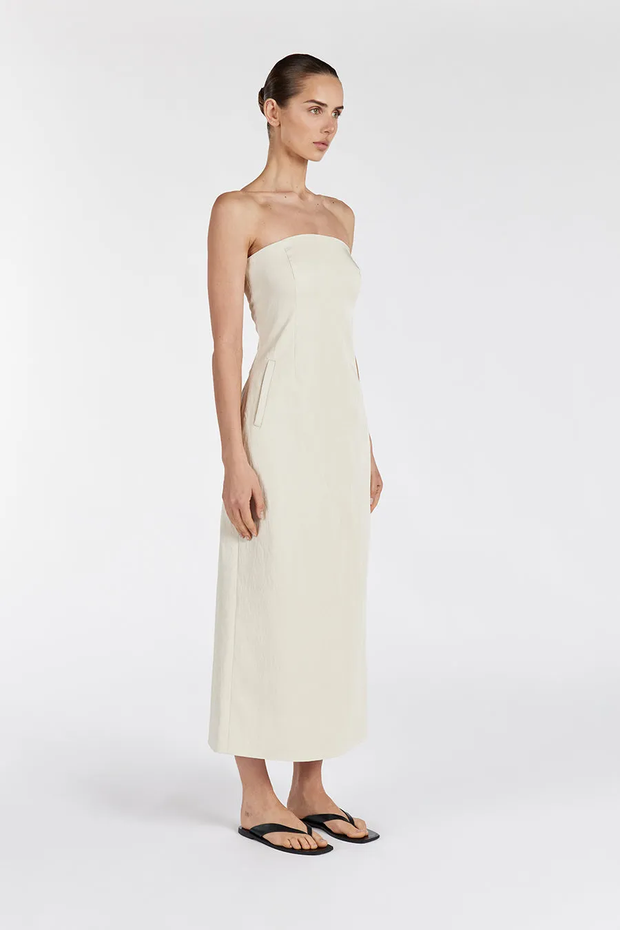 OPAL OAT STRAPLESS MIDI DRESS sold by Dissh product image thumbnail 4