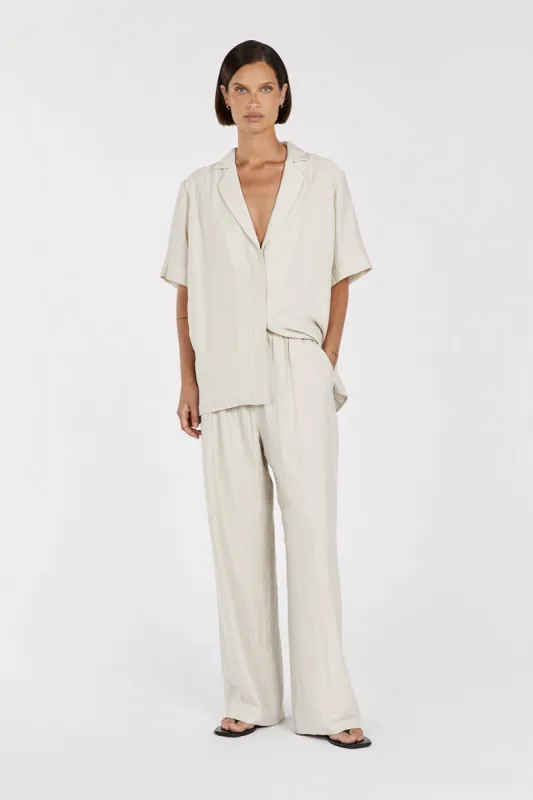 SHANIYA NATURAL LINEN BLEND PANT sold by Dissh
