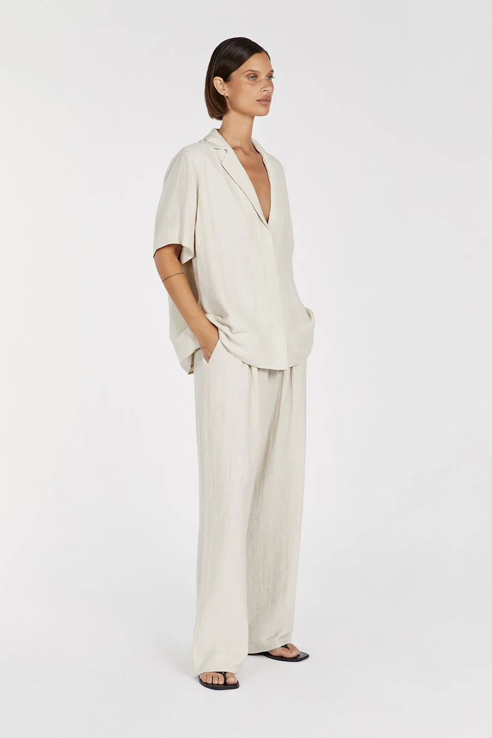 SHANIYA NATURAL LINEN BLEND PANT sold by Dissh product image thumbnail 3