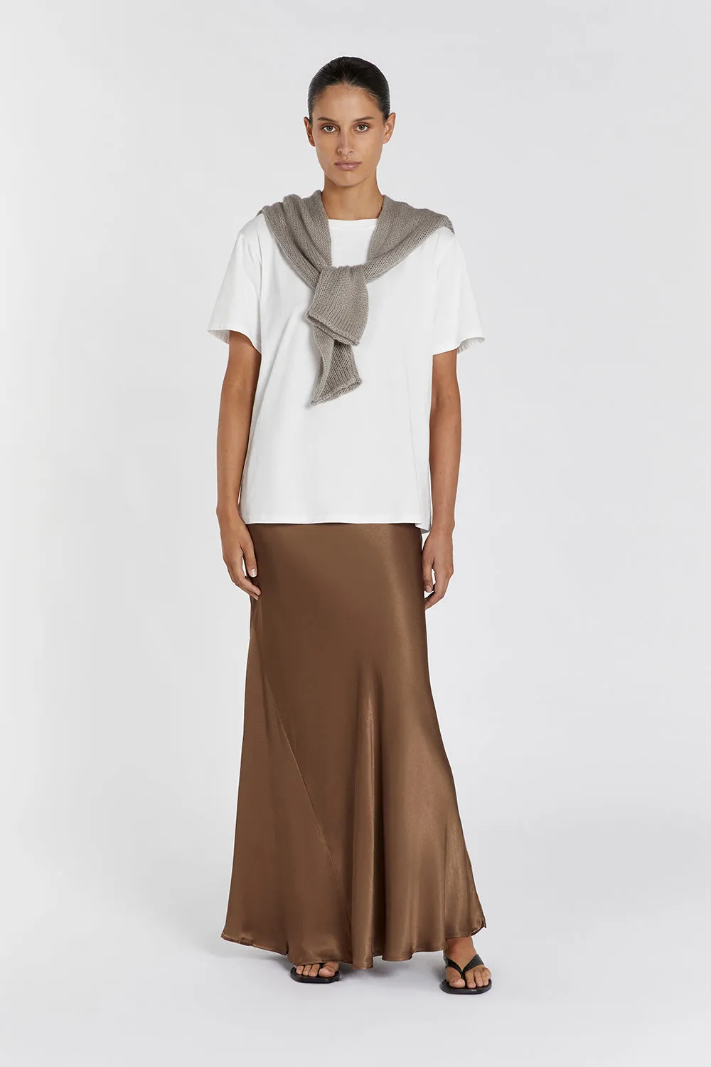 CHARLI COCO SATIN MAXI SKIRT sold by Dissh