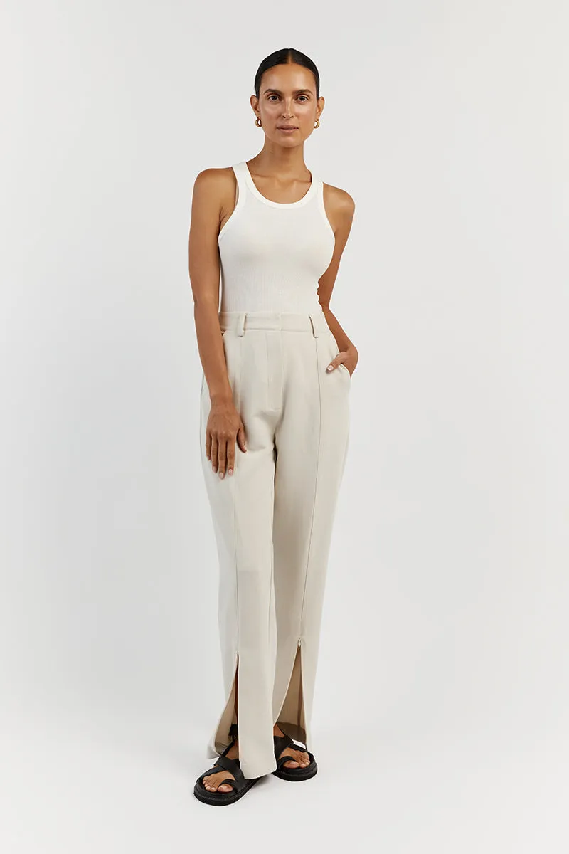 ROWAN BONE STRAIGHT LEG SPLIT PANT sold by Dissh product image thumbnail 2