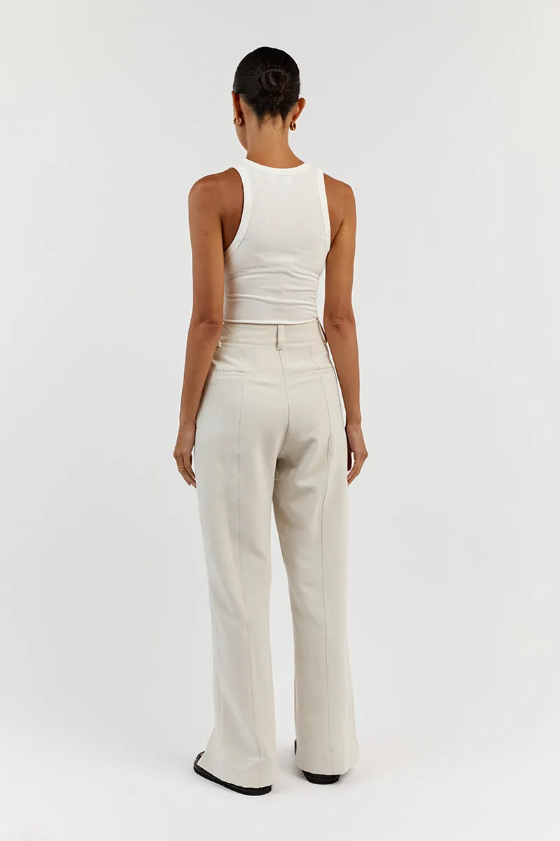 ROWAN BONE STRAIGHT LEG SPLIT PANT sold by Dissh product image thumbnail 4