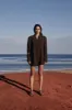 LIV BITTER CHOC BOYFRIEND BLAZER sold by Dissh